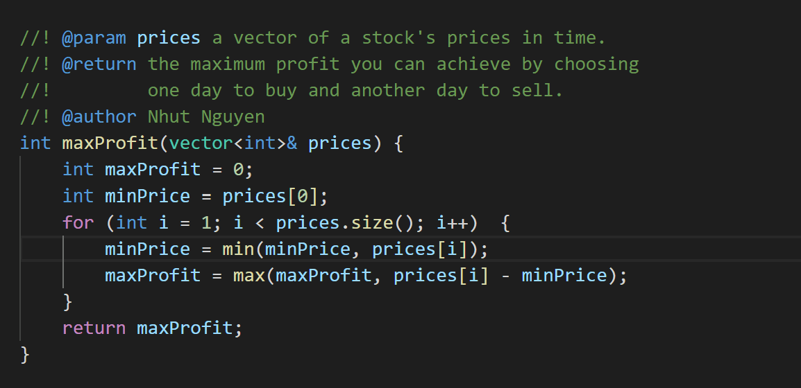 121. Best Time to Buy and Sell Stock