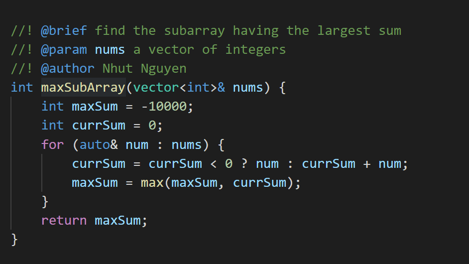 53. Maximum Subarray