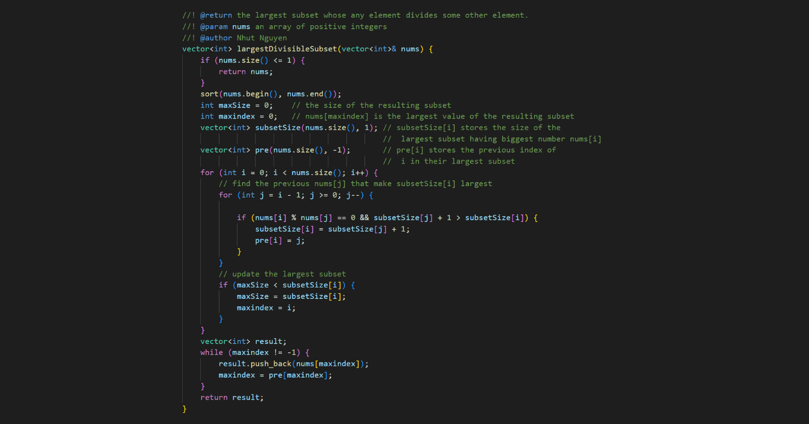 368. Largest Divisible Subset