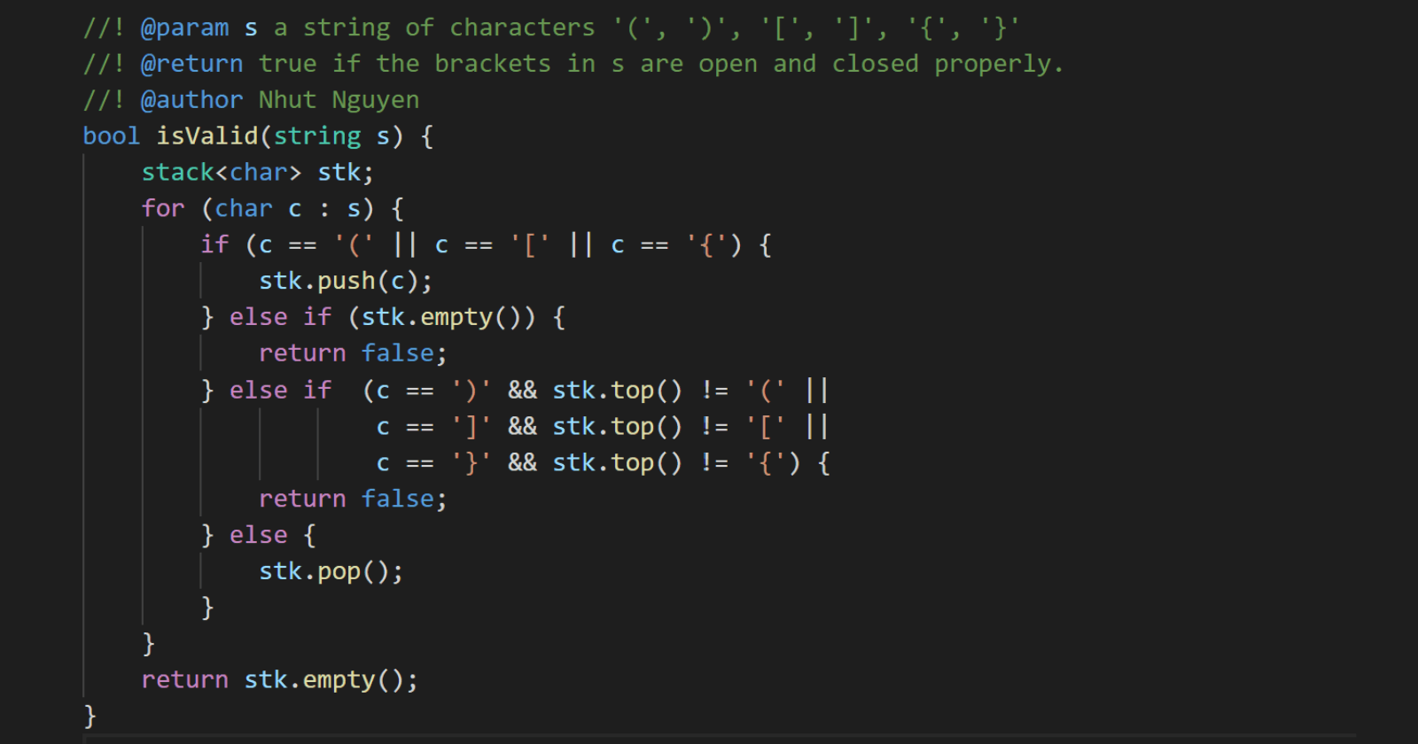 20. Valid Parentheses