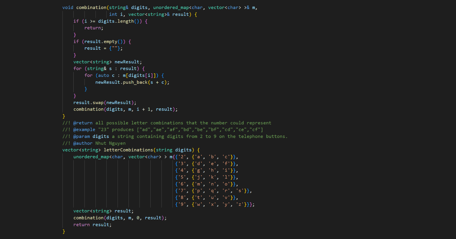 17. Letter Combinations of a Phone Number
