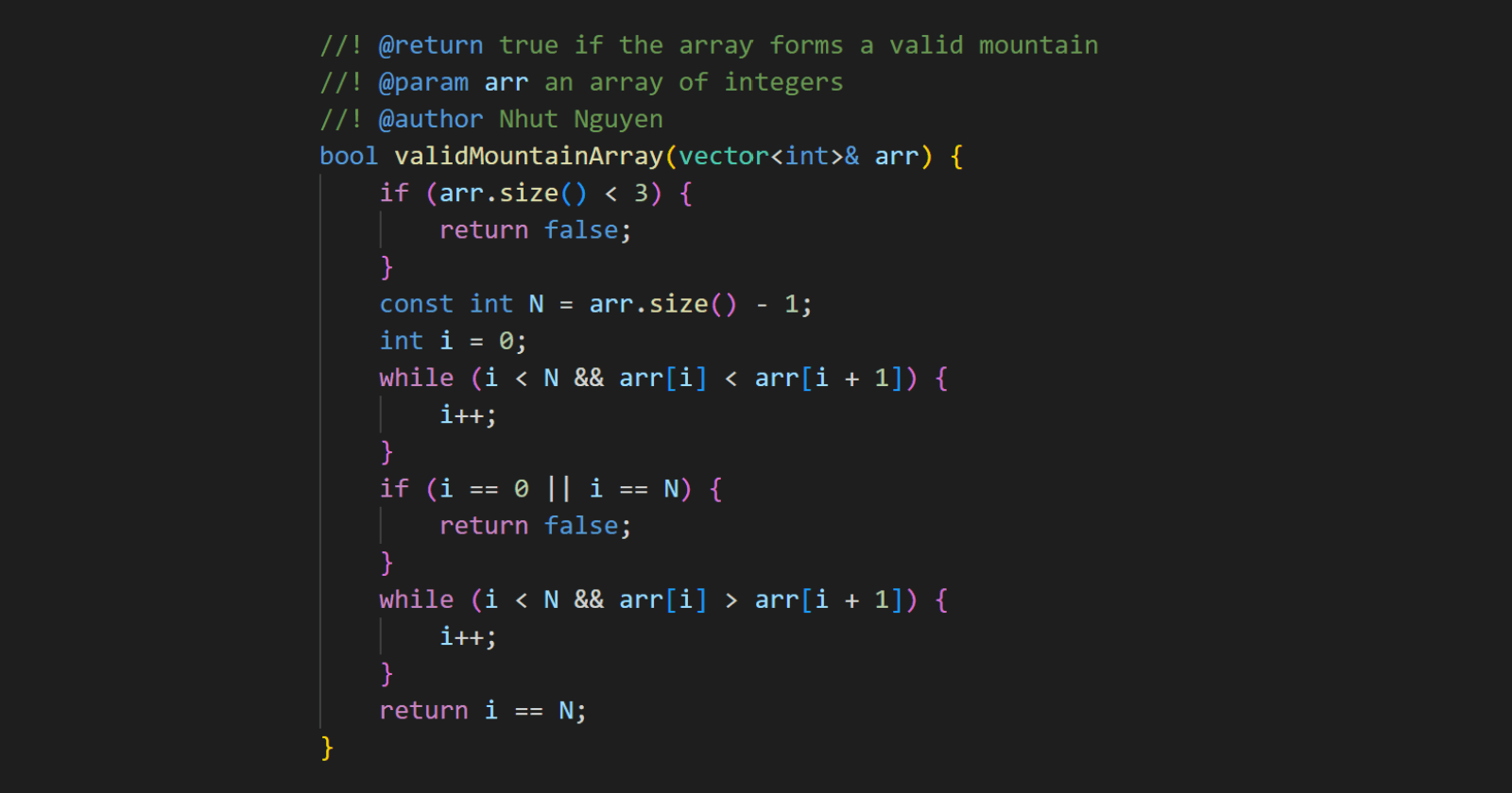 941. Valid Mountain Array