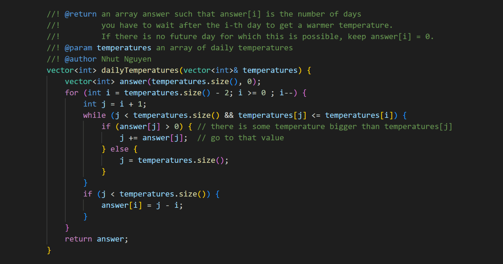 739. Daily Temperatures