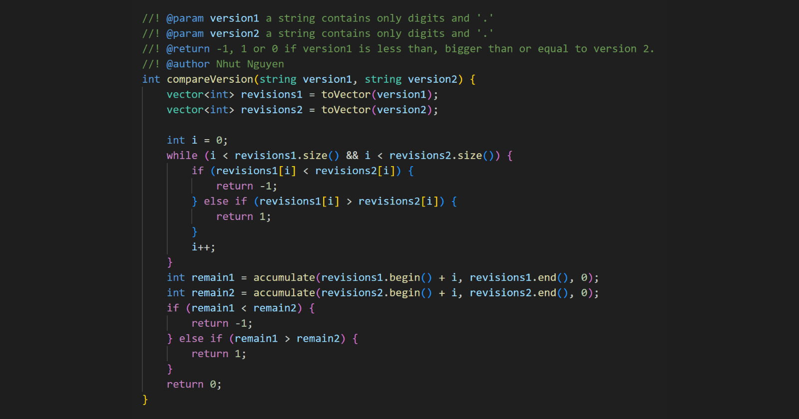 165. Compare Version Numbers