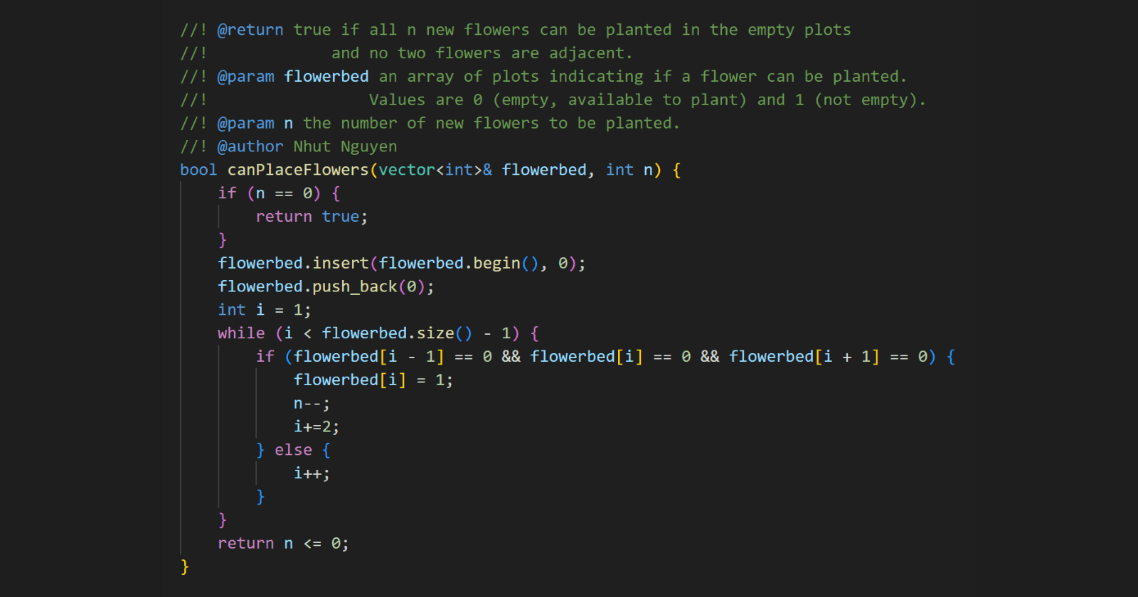 605. Can Place Flowers