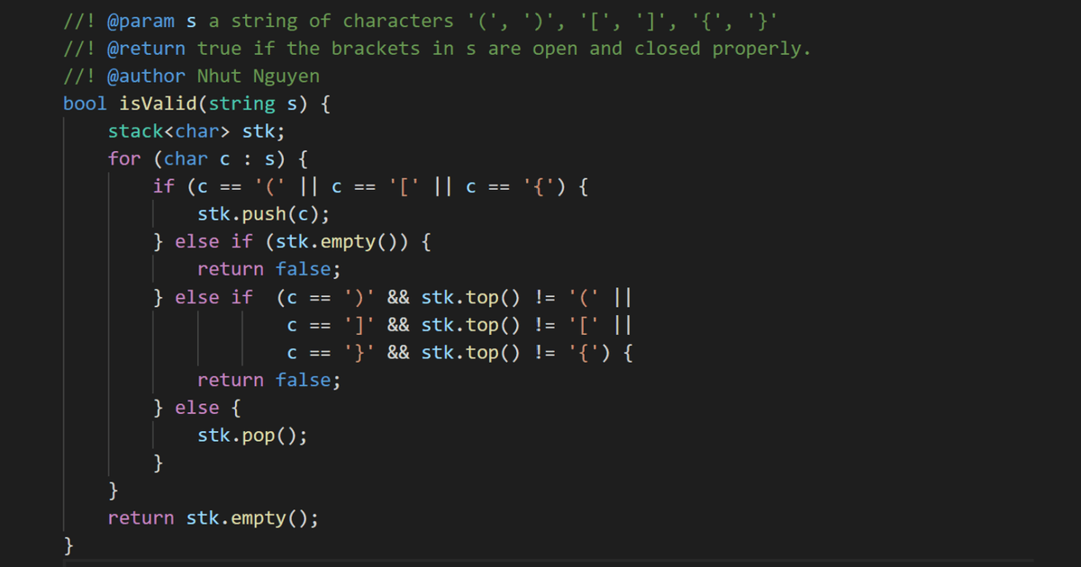 20. Valid Parentheses